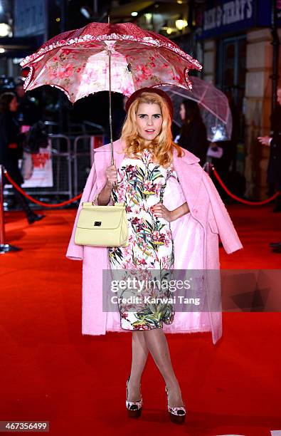 Paloma Faith attends the World Premiere of "Cuban Fury" at the Vue Leicester Square on February 6, 2014 in London, England.