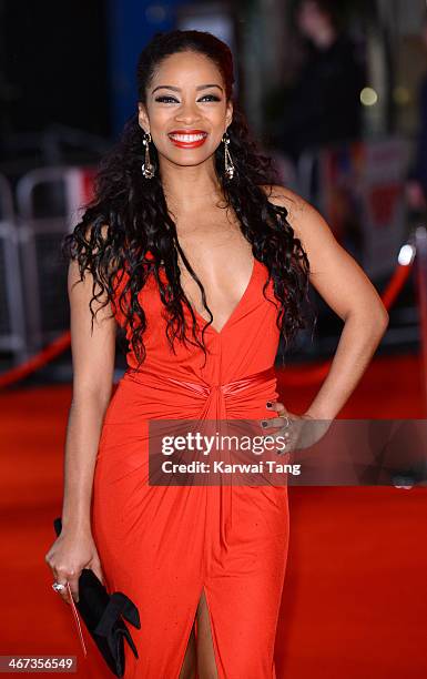 Yanet Fuentes attends the World Premiere of "Cuban Fury" at the Vue Leicester Square on February 6, 2014 in London, England.