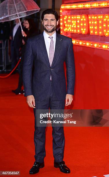 Kayvan Novak attends the World Premiere of "Cuban Fury" at the Vue Leicester Square on February 6, 2014 in London, England.