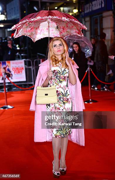 Paloma Faith attends the World Premiere of "Cuban Fury" at the Vue Leicester Square on February 6, 2014 in London, England.