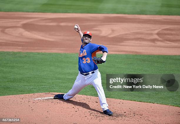 New York Mets starting pitcher Matt Harvey start his 1st game since injury.