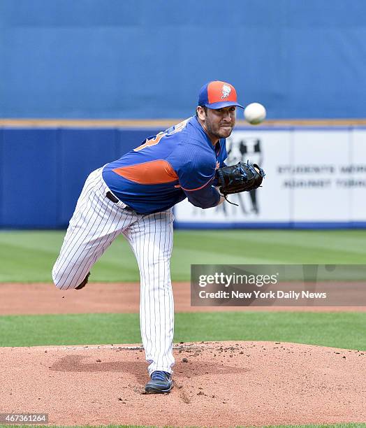 New York Mets starting pitcher Matt Harvey start his 1st game since injury.