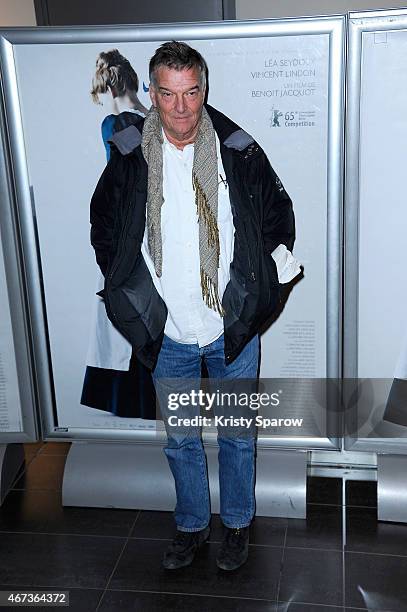 Benoit Jacquot attends the 'Journal D'Une Femme De Chambre' Paris Premiere at MK2 Bibliotheque on March 23, 2015 in Paris, France.