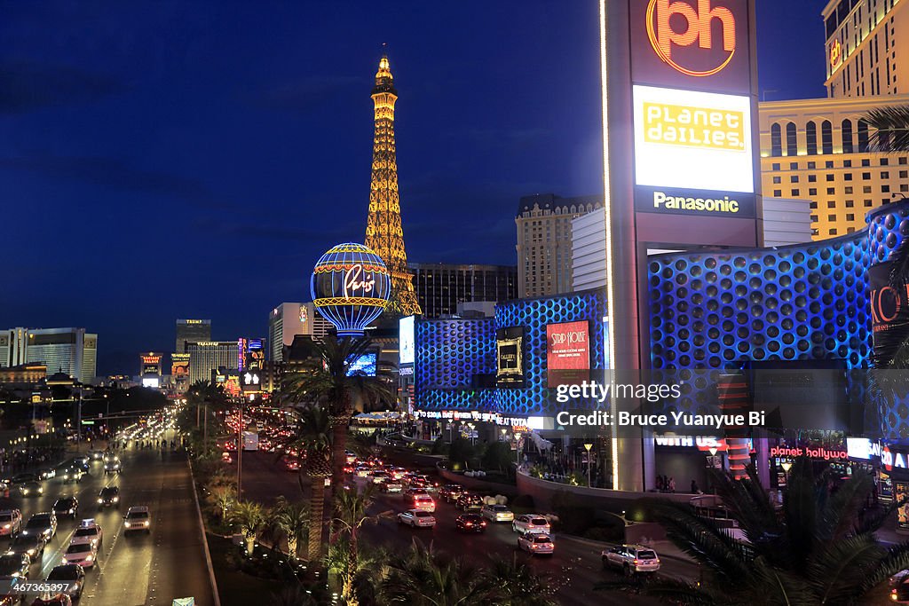 Night view of Las Vegas Strip