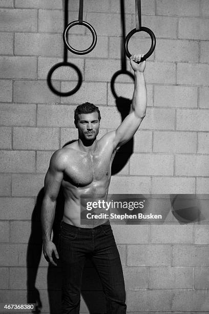 Actor Derek Theler is photographed for Glamoholic on November 24, 2014 in Hollywood, California.