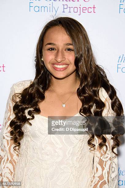 Jazz Jennings attends the Ackerman Institute's Gender & Family Project's "A Night of a Thousand Genders" at Joe's Pub on March 23, 2015 in New York...