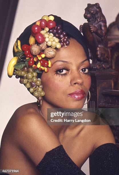 Diana Roush Model Singer Diana Ross poses for a portrait in 1984 in Los Angeles,... News ...