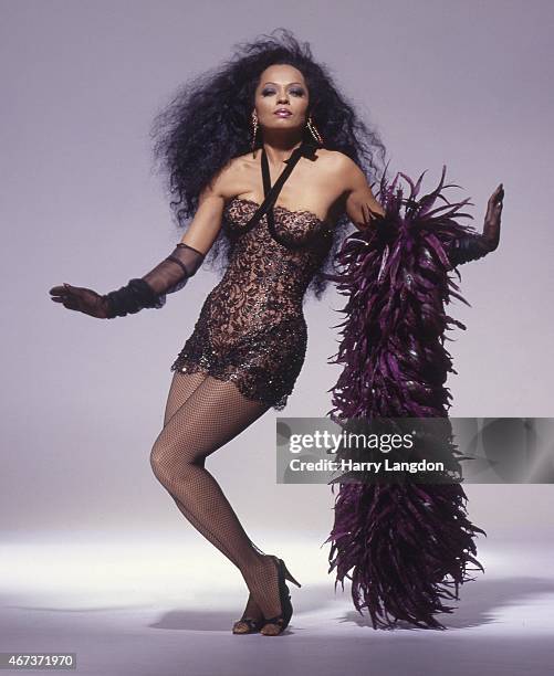 Singer Diana Ross poses for a portrait in 1987 in Los Angeles, California.