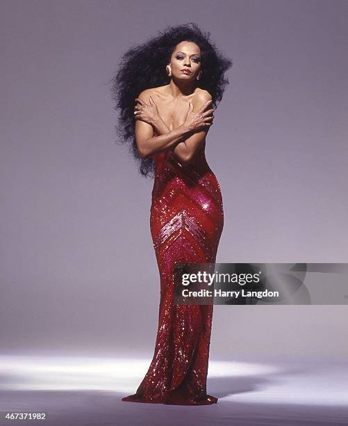 Singer Diana Ross poses for a portrait in 1987 in Los Angeles, California.