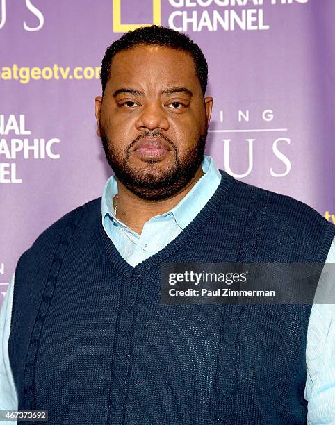 Grizz Chapman attends the red carpet event and world premiere of National Geographic Channel's 'Killing Jesus' at Alice Tully Hall on March 23, 2015...