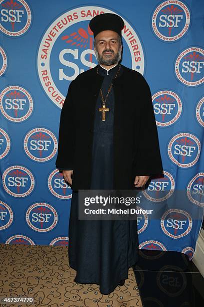 Pere Gabriel Nadaf attends the 'Sauveteurs Sans Frontiere' : Charity Party In Paris on March 23, 2015 in Paris, France.