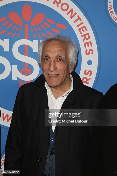 Gerard Darmon attends the 'Sauveteurs Sans Frontiere' : Charity Party In Paris on March 23, 2015 in Paris, France.