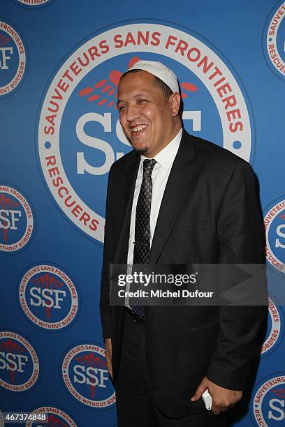 Hassen Chalghoumy attends the 'Sauveteurs Sans Frontiere' : Charity Party In Paris on March 23, 2015 in Paris, France.