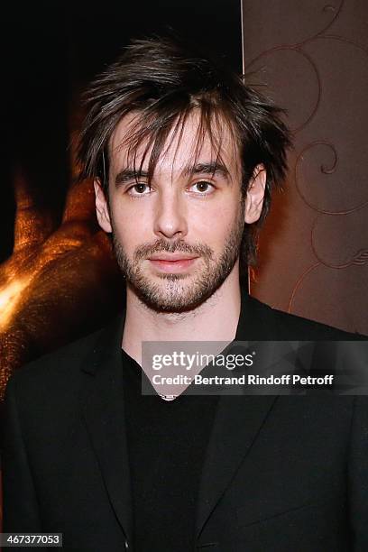 Arthur Aubert attends his Exhibition private view. Held at Le Fouquet's Barriere Hotel on February 6, 2014 in Paris, France.