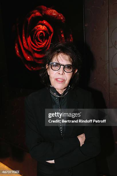 Singer Dani attends the Arthur Aubert Exhibition private view. Held at Le Fouquet's Barriere Hotel on February 6, 2014 in Paris, France.