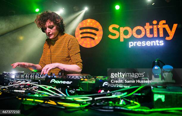 Annie Mac performs at the Spotify Opening Gig as part of Advertising Week Europe on March 23, 2015 in London, England.