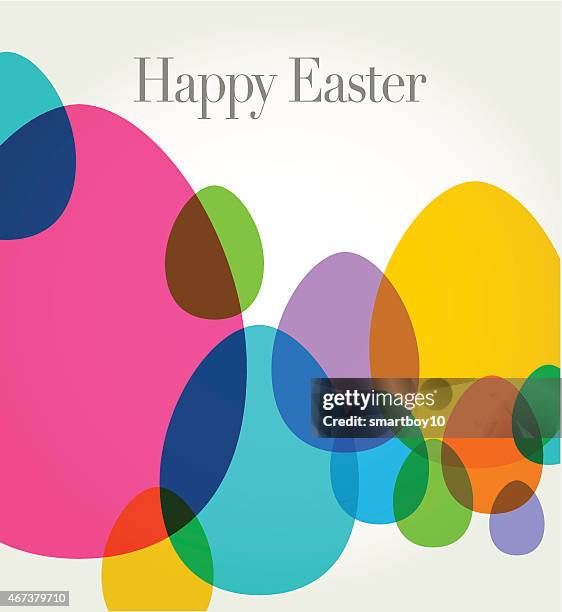 easter greeting - easter egg stock illustrations