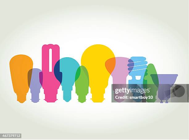 light bulbs - incandescent light bulb stock illustrations