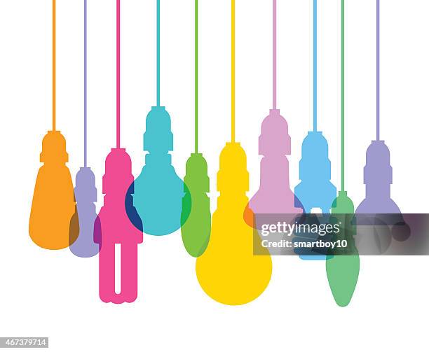 light bulbs - halogen light stock illustrations