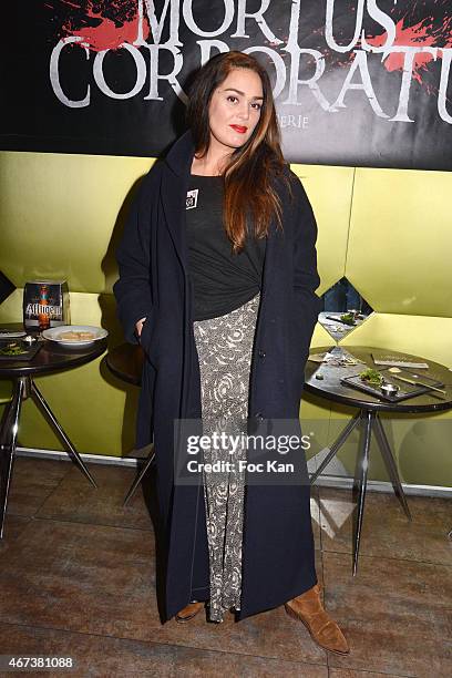 Lola Dewaere attends the 'Mortus Corporatus Saison 1' screening party at Paname Art Cafe on March 23, 2015 in Paris, France.