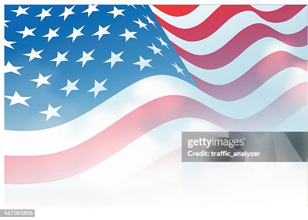 ilustraciones, imágenes clip art, dibujos animados e iconos de stock de bandera estadounidense - bandera de estados unidos