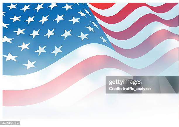 stockillustraties, clipart, cartoons en iconen met american flag - stars and stripes