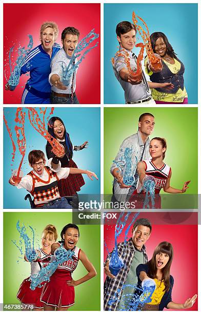 New Directions returns on GLEE premiering Tuesday, Sept. 21 on FOX. Pictured first row L: Jane Lynch, Matthew Morrison, Kevin McHale, Jenna...