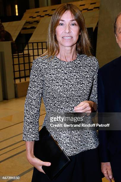 Nathalie Bloch Laine attends the 'Societe des Amis du Musee D'Orsay' : Dinner Party at Musee d'Orsay on March 23, 2015 in Paris, France.