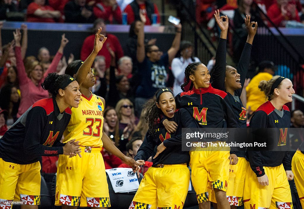 Maryland vs Princeton in the NCAA women's tournament second round