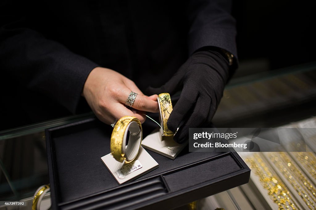 Inside A Chow Sang Sang Holdings International Ltd. Jewelry Store Ahead Of Earnings Announcement