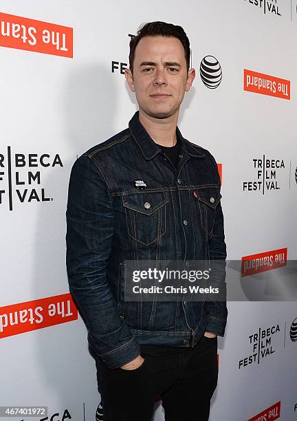 Actor Colin Hanks attends the 2015 Tribeca Film Festival LA kickoff reception at The Standard, Hollywood on March 23, 2015 in West Hollywood,...