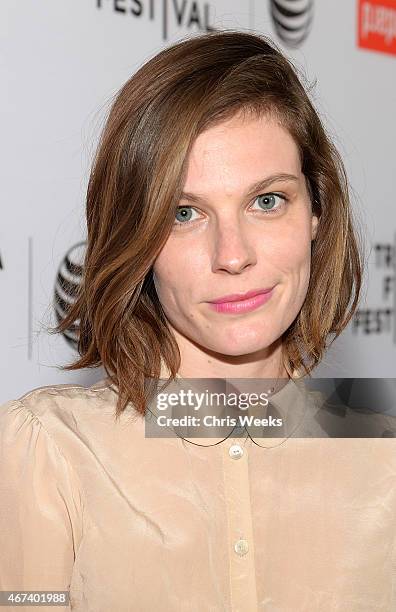 Actress Lindsay Burge attends the 2015 Tribeca Film Festival LA kickoff reception at The Standard, Hollywood on March 23, 2015 in West Hollywood,...