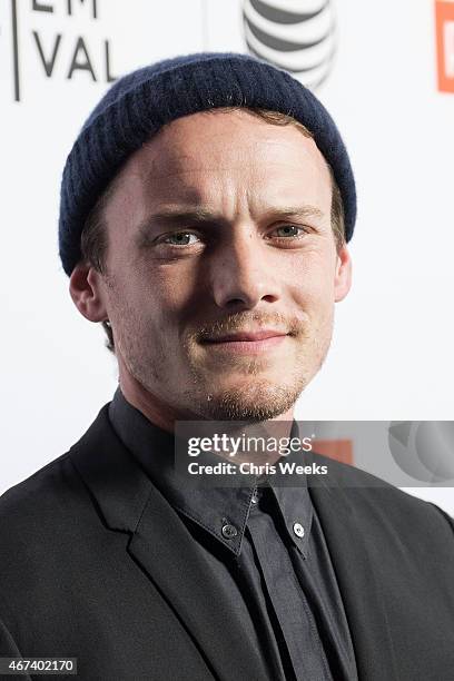 Actor Anton Yelchin attends the 2015 Tribeca Film Festival LA kickoff reception at The Standard, Hollywood on March 23, 2015 in West Hollywood,...