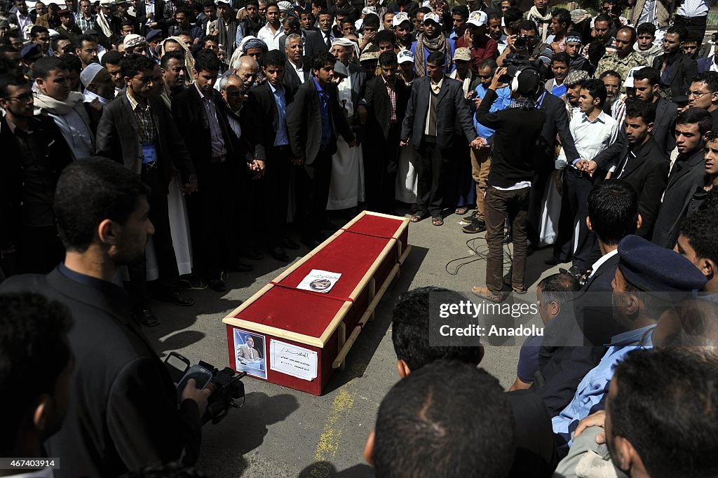 Funeral of Houthi leader Abdulkarim El-Khewani in Sanaa