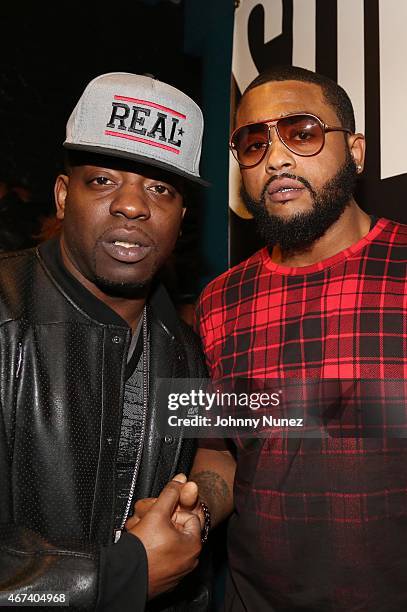 Uncle Murda and Choppa Zoe attend Who's Next Featuring Bizzy Crook at S.O.B.'s on March 23 in New York City.