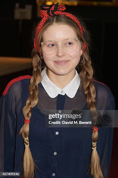 Jessie Cave attends the 'Into Film Awards' at The Empire Cinema on March 24, 2015 in London, England.