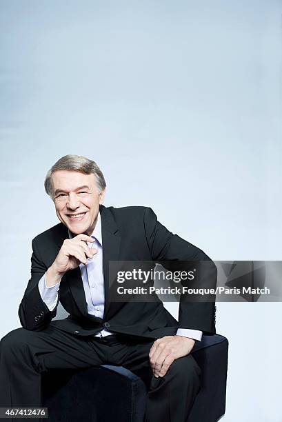 Singer Salvatore Adamo is photographed for Paris Match on November 6, 2014 in Paris, France.