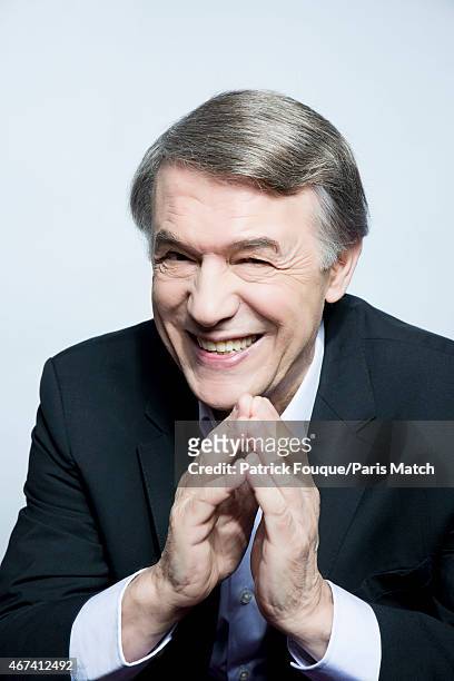 Singer Salvatore Adamo is photographed for Paris Match on November 6, 2014 in Paris, France.