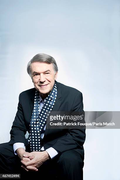 Singer Salvatore Adamo is photographed for Paris Match on November 6, 2014 in Paris, France.