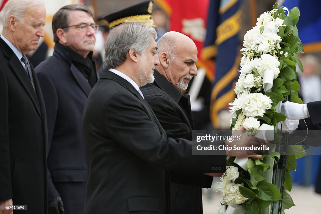 Afghanistan's President Ghani Lays Wreath At Tomb Of Unknown Solider