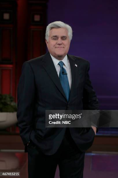 Episode 4610 -- Pictured: Host Jay Leno during the monologue on February 6, 2014 --