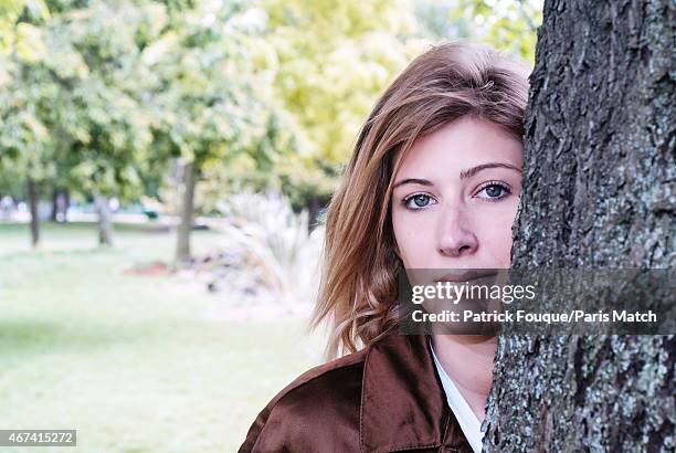 Writer Amanda Sthers is photographed for Paris Match on June 11, 2012 in Paris, France.