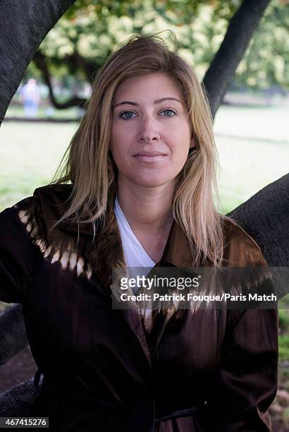 Writer Amanda Sthers is photographed for Paris Match on June 11, 2012 in Paris, France.
