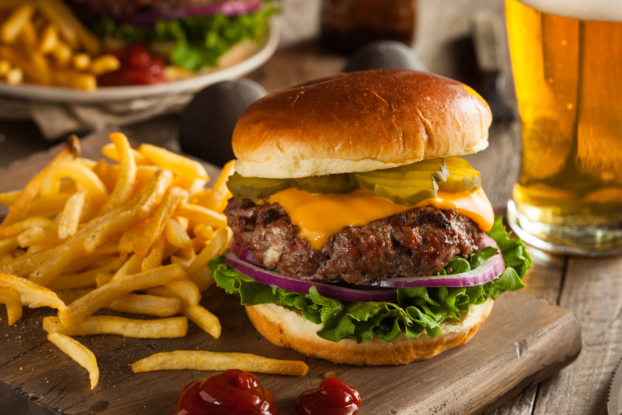 drink with burger