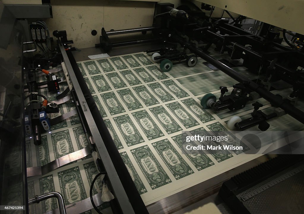U.S. Bureau Of Engraving And Printing Oversees Dollar Bill Production