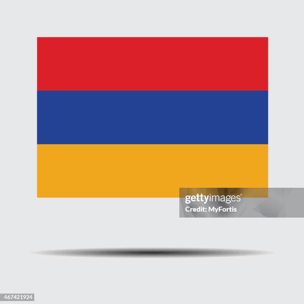 national flag of armenia - california gold country stock illustrations