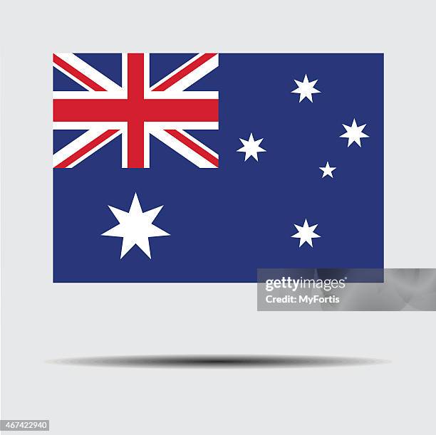 national flag of australia - melbourne florida stock illustrations