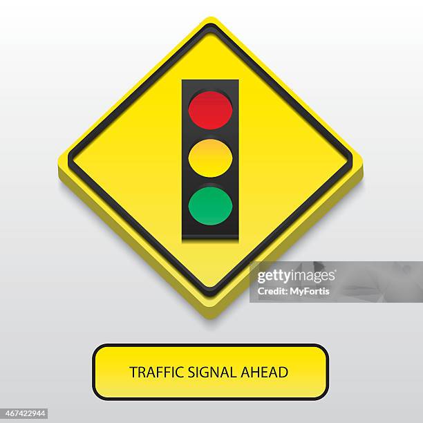 ilustrações de stock, clip art, desenhos animados e ícones de 3 d placa de sinal de tráfego à frente - road signal