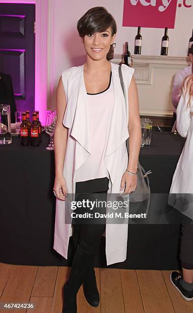 Frankie Bridge attends as Rochelle Humes presents her SS15 collection for very.co.uk at The Portico Rooms, Somerset House on March 24, 2015 in...