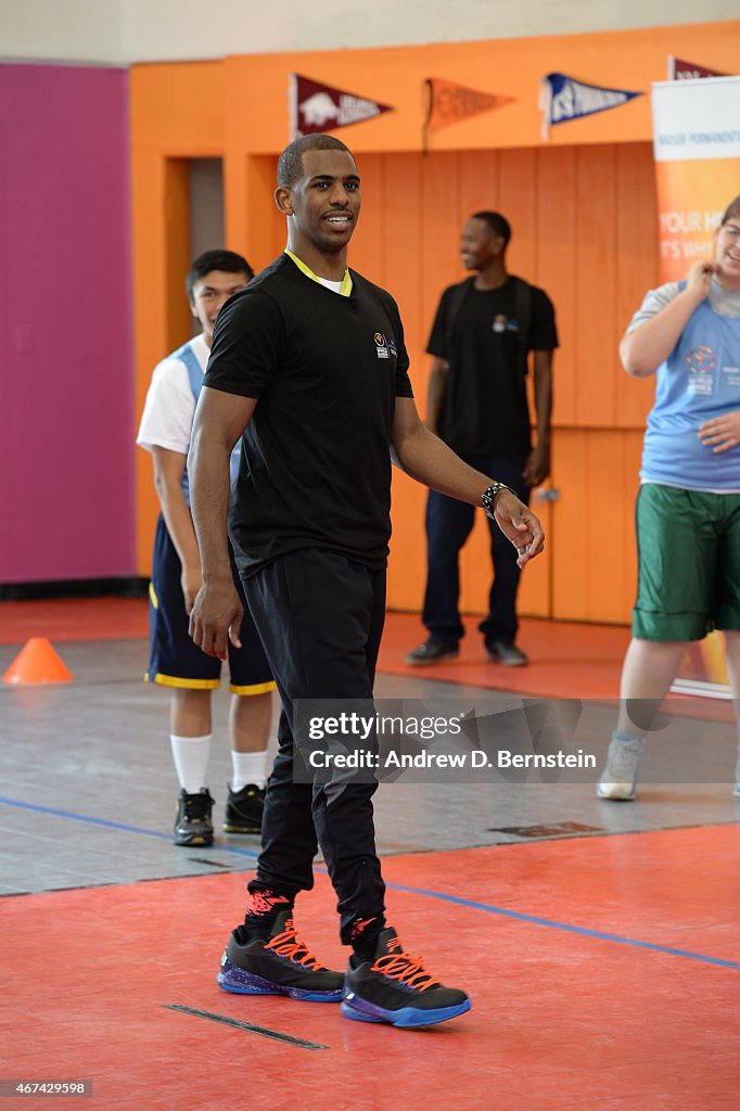 Chris Paul Special Olympics Basketball Clinic